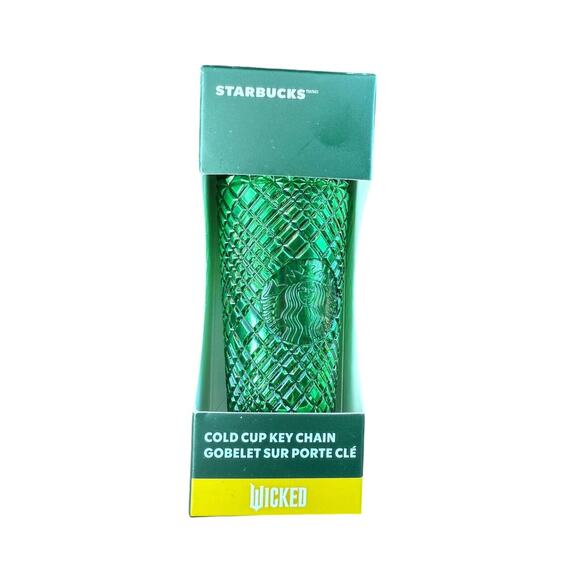 Starbucks "Wicked"‎ Green Cold Cup Keychain 2024 Limited Ed. - Picture 1 of 2
